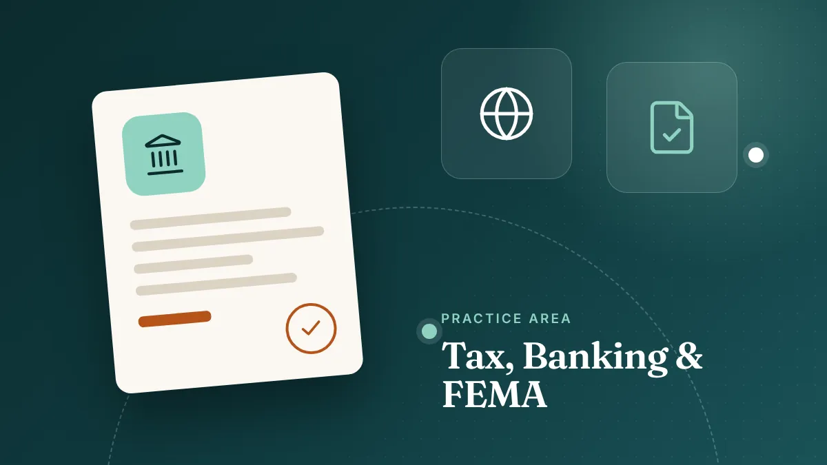 NRI tax, FEMA and banking legal services in India